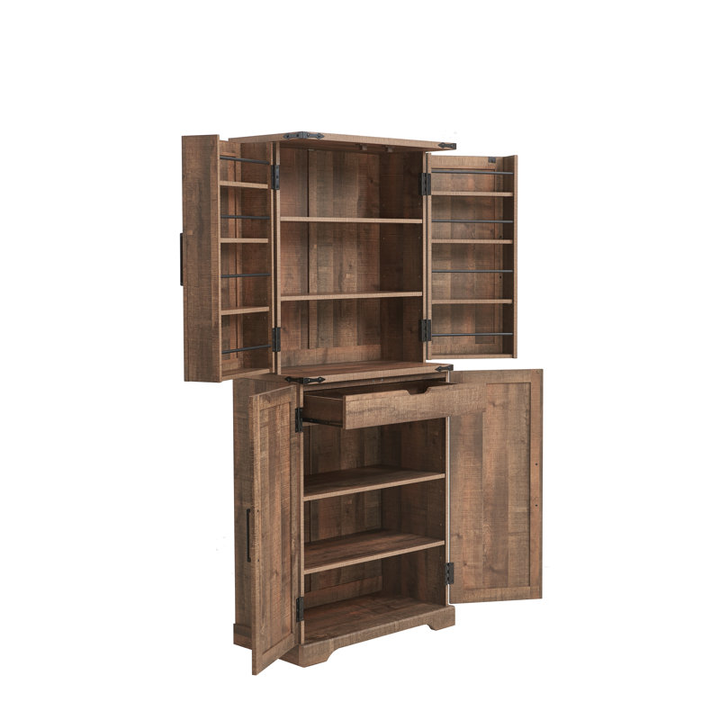 182.5cm Kitchen Pantry, Light Brown