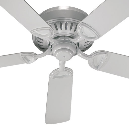 42'' Ceiling Fan, White with White / Walnut Blades