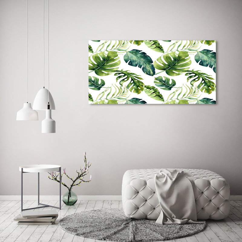 Tropical Leaves - Wrapped Canvas Print