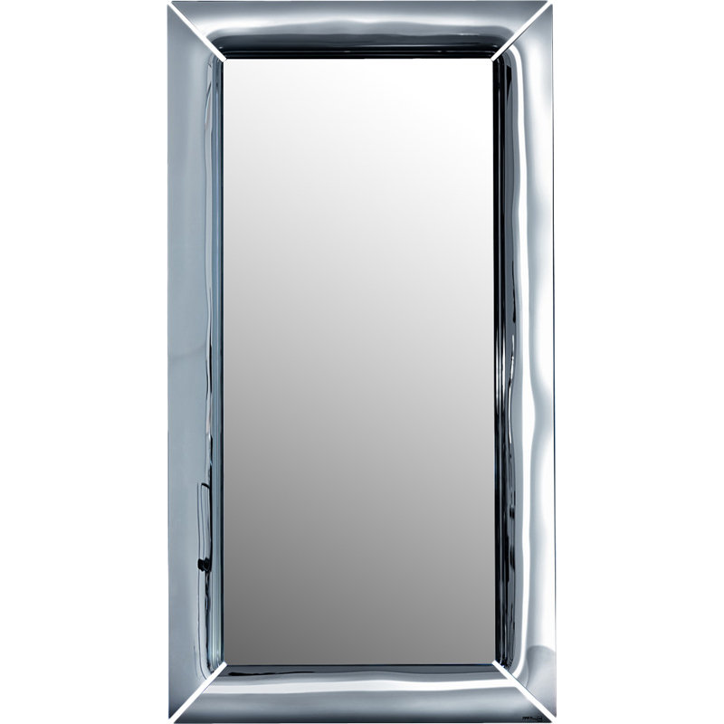 Skyler Metal Floor Mirror, Neutral, 195 cm H x 105 cm W x 13 cm D