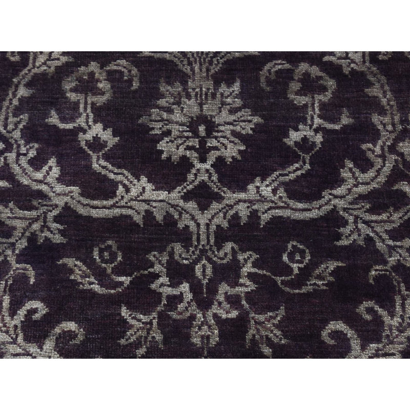Tapis de couloir en soie de style nouvel âge unique 2 pi 5 po x 9 pi 8 po Traian