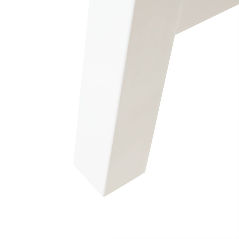 Tinna Chrome Dining Table, White