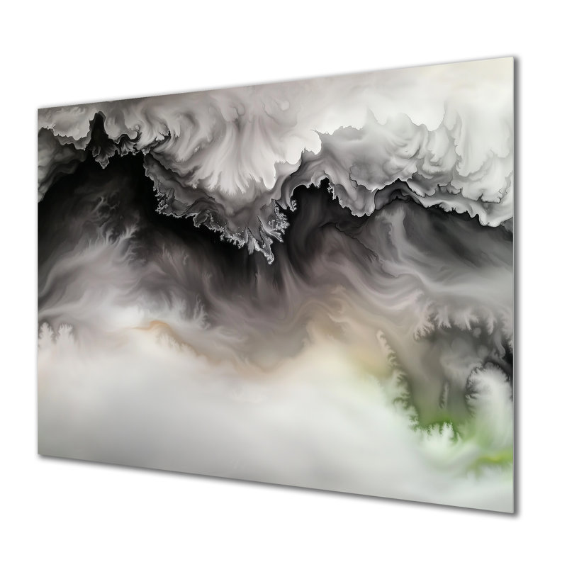 Celestial Marble Shift II - Abstract Metal Decor, Marble Wall Decor Metal Print, 12" H x 20" W x 0.84" D