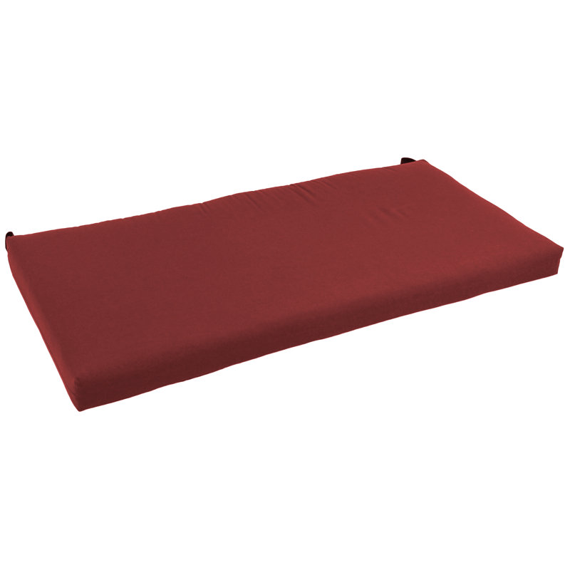 Outdoor 3'' Seat Cushion, Burgundy, 48" W x 19" D