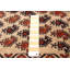 Tapis beige en laine noué à la main de conception unique 2 pi 11 po x 5 pi 7 po New Age