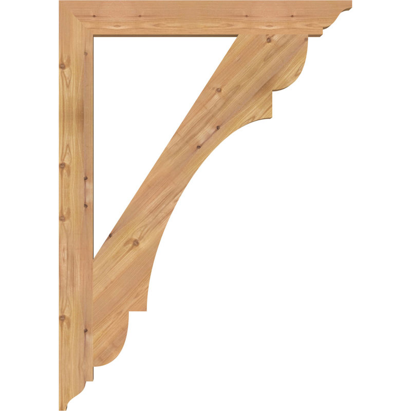 Support olympique traditionnel, Cèdre rouge de l'Ouest (lisse), H 42 po x l 3,5 po x P 30 po