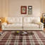 Coussin de canapé blanc modulaire en cuir véritable Fourseat-64862566
