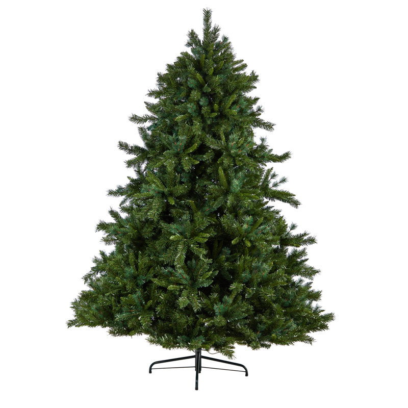 Lighted Artificial Pine Christmas Tree, 8' H