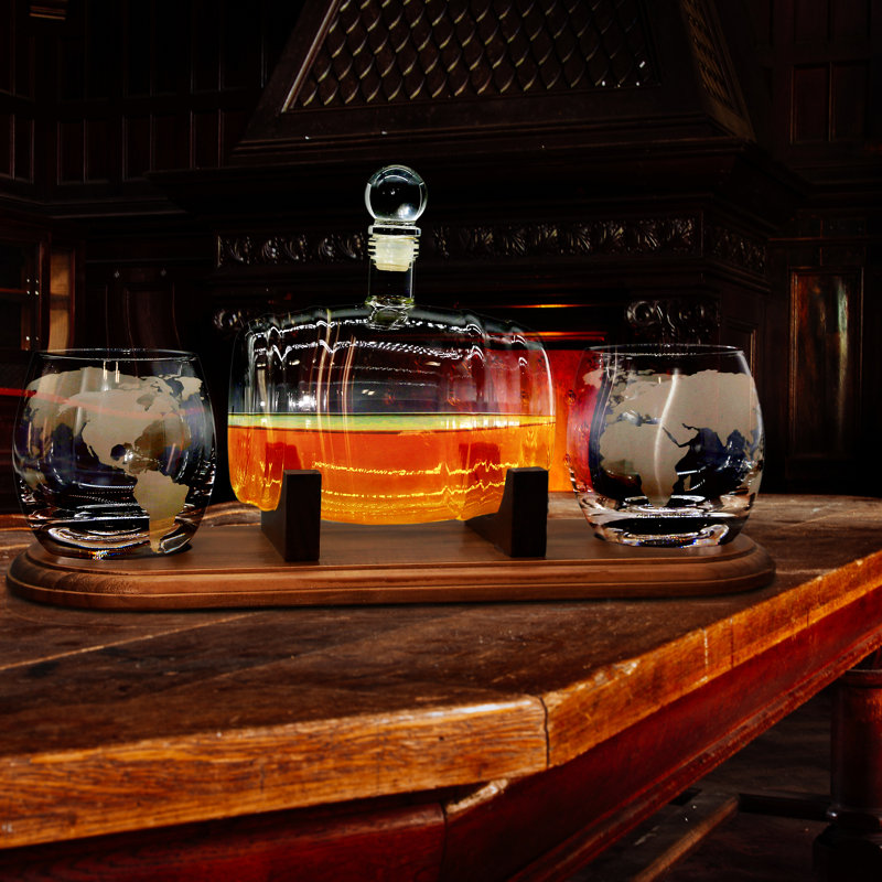 Glass 5 - Piece Whiskey Decanter Set