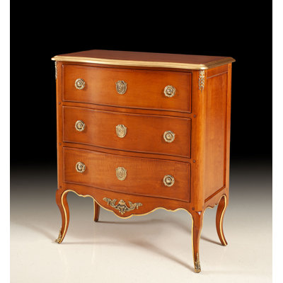 French 3 - Drawer Accent Chest