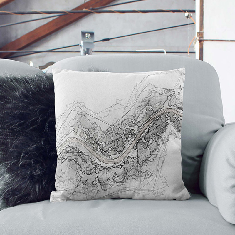 Square Cushion, 40cm H x 40cm W x 15cm D