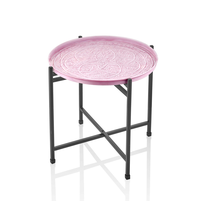 Ostrom Tray Top End Table, Light Purple