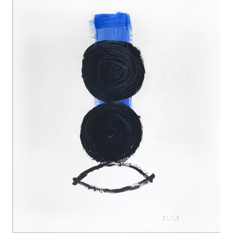 2 Circles Print Canvas