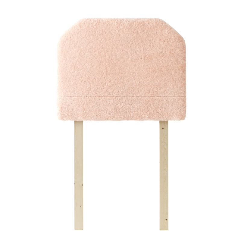 Mo' Bunny Love College Headboard With Legs - Plush Chunky Mustard, Peach Rose Quartz