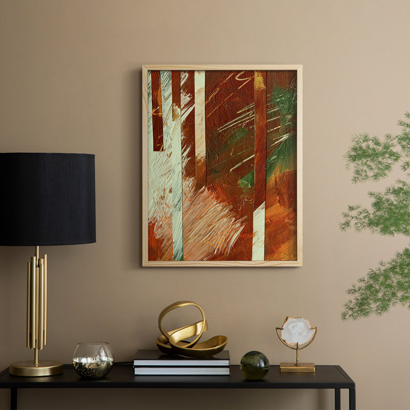 WheatenII, reproduction encadrée - bois massif, H 11 po x l 9 po