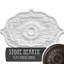 Médaillon de plafond Endurathane Pesaro, l 36 po x H 26 po x P 1 1/2 po, finition de foyer en pierre peinte à la main-27880505