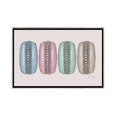 Macaron Party - reproduction d'art murale - toile encadrée