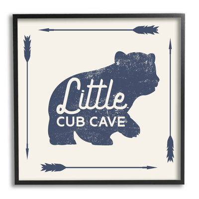 " Little Cub Cave Bear Sign " by Lil' Rue