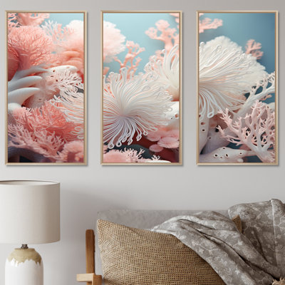 Anemone Garden - Ensemble de décorations murales corail sous l'eau