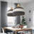 1 - Light Black/White Single Pendant-64714191