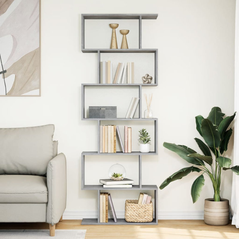Selime 70cm W Bookcase, (6 Shelves) 193cm H x 70cm W x 24cm D
