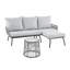 Arlo Wicker 3 - Person Garden Lounge Set with Cushions