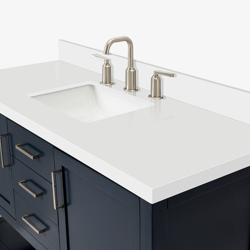 Abby 55" Single Bathroom Vanity Set, Midnight Blue