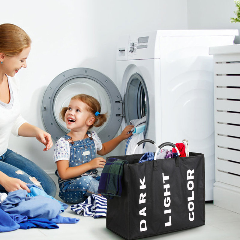 Laundry Hamper, Large Collapsible Clothes Basket For Bedroom, Bathroom, Dorm And Laundry Room