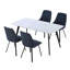 Pied de table en porcelaine blanc seulement-2072467667