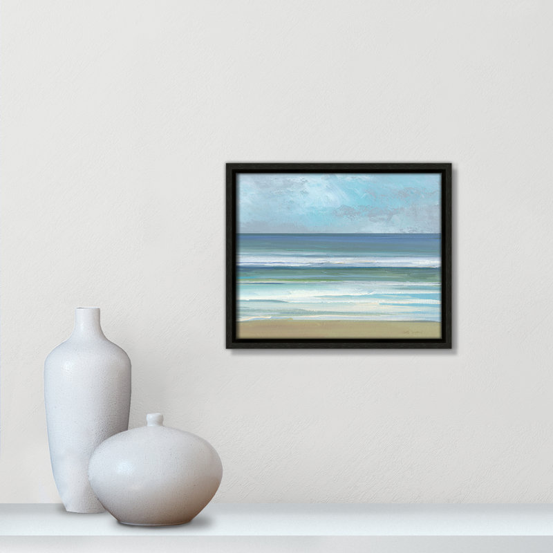 «Gentle Waves II» par Sally Swatland, H 9,5 po x l 11,5 po, Espresso