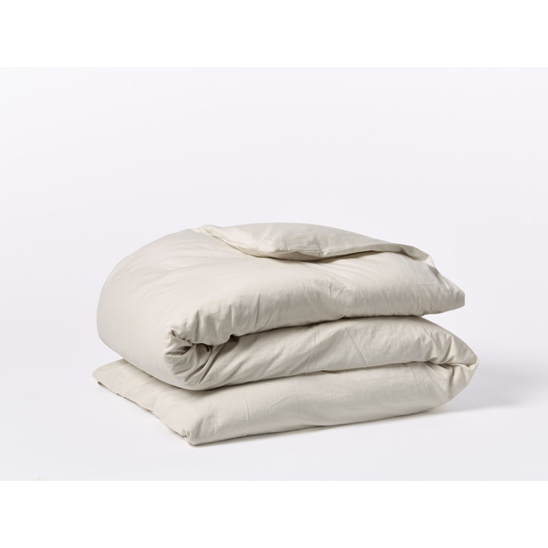Cloud Soft Sateen Modern & Contemporary Sateen Duvet Cover, King/Cal King Duvet Cover, Pale Gray