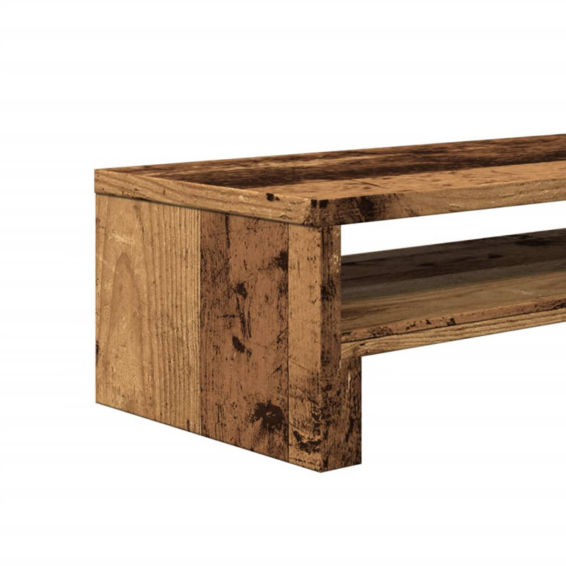 Beesan Manufactured Wood Monitor Stand, Old Wood