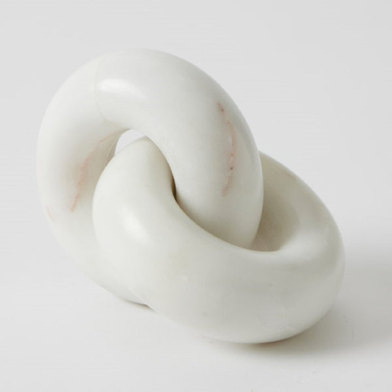 White Marble Round Knot