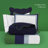 kate spade new york Color Block Full/Queen Comforter Set, 300 Thread Count and 100% Cotton Cover, All Season 3 Piece Reversible Bedding Set, Machine Washable, Navy, Green and White -119812797-109424216