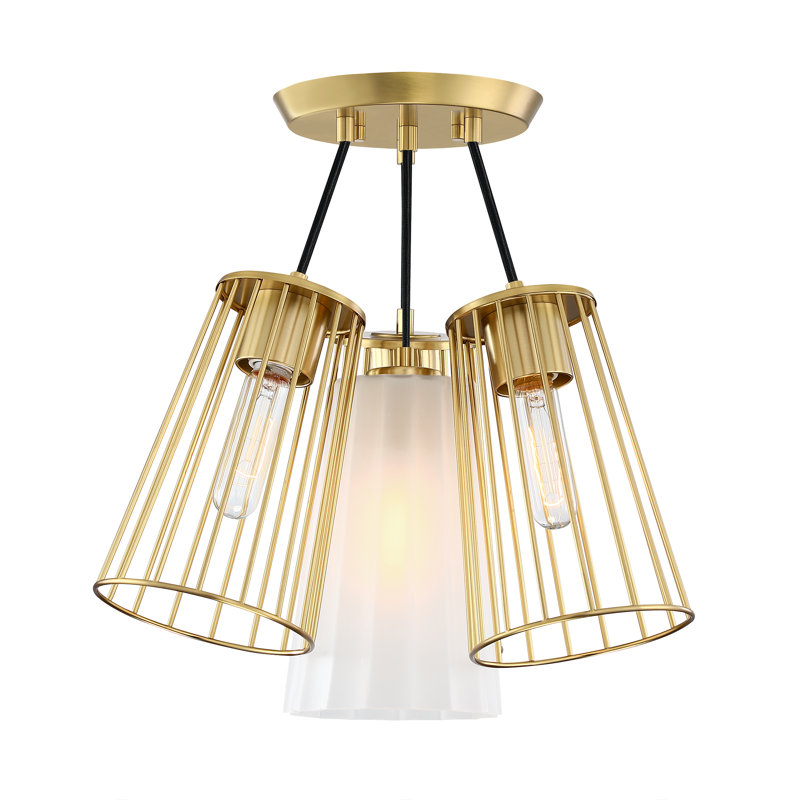 Dorceau Glass Semi Flush Mount