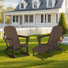 Aunika High Density Polyethylene Multifunctional Folding Adirondack Chair(Set Of 2)