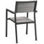 Ensemble de table de salle à manger d'extérieur en aluminium 5 pièces LexMod Maine-2114903964