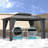 12 Ft. W x 10 Ft. D Metal Patio Gazebo