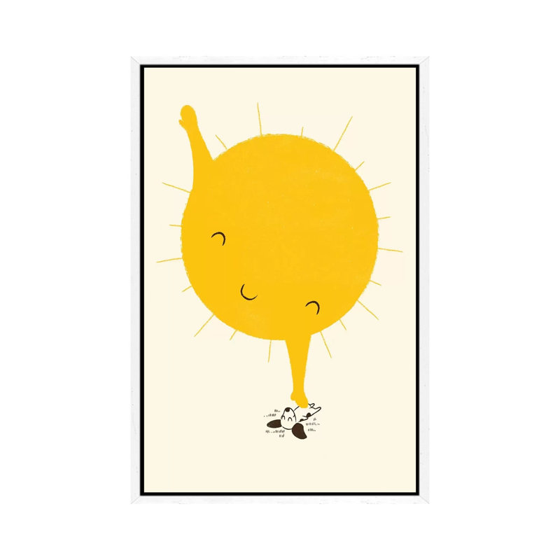 Belly Rub by Jay Fleck - Print on Canvas, 152.5 cm H x 101.5 cm W, White Framed Canvas