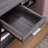 Grey And Black End Table With Drawer Storage Compartment Side Bottom Shelf In Distressed Grey/black