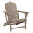 Lucus Poly HDPE Adirondack Chair with Cupholder-2061860398