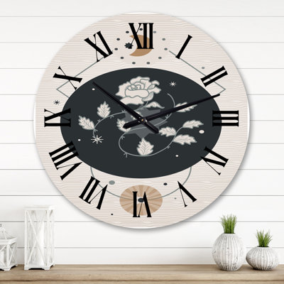 Horloge murale moderne Mid-Century