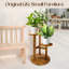 Étagère d'angle en bois à 3 niveaux pour plantes, présentoir à plantes à plusieurs niveaux pour l'intérieur et l'extérieur-258199459