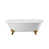 White / Polished Brass Feet and Fixtures is out of stock