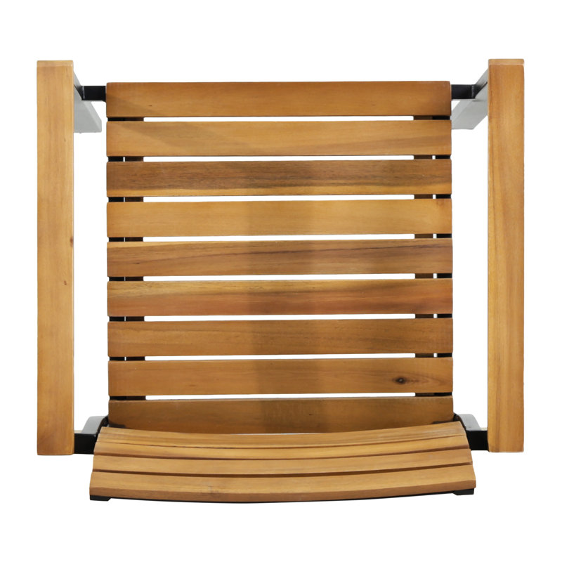 Chaises de salle à manger arrière - et noir, bois, patio élégant moderne + pour