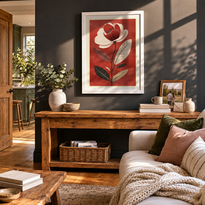 Geometric Study Botanical - Framed Print