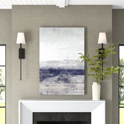 " Indigo Abstract Landscape " Acrylic Painting