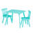 Square Table Portable Plastic Dining Card Table And Chair Set