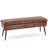 Faux Leather Upholstered Storage Bench Ottoman-479081569