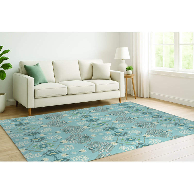 Tapis décoratif à poils courts Tilly, Rectangulaire 3 pi x 5 pi